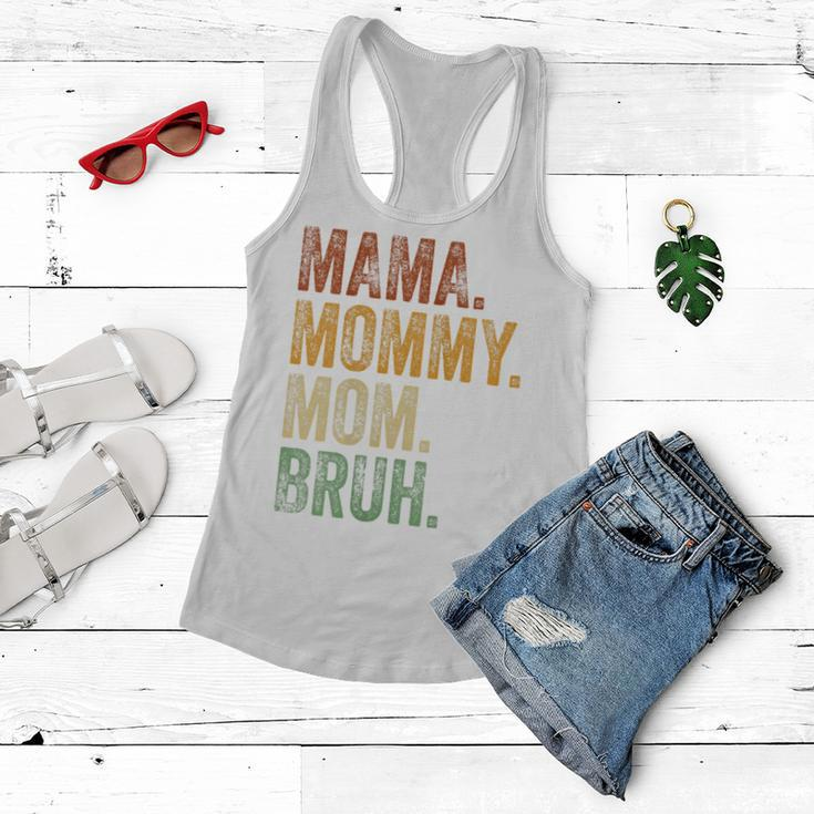 Womens Mama Mommy Mom Bruh Funny Mommy And Me Boy Mom Life Women Flowy Tank