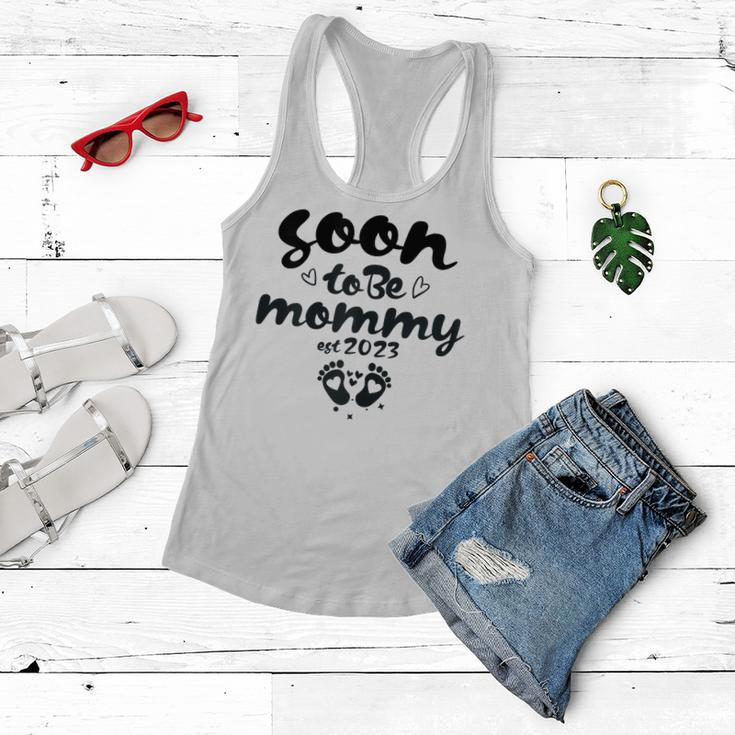 Womens Soon To Be Mommy First Time Mom New Mom Pregnancy Women Flowy Tank