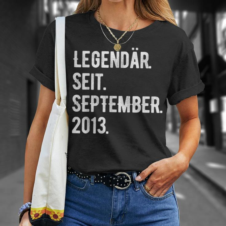 10 Geburtstag Geschenk 10 Jahre Legendär Seit September 201 T-Shirt Geschenke für Sie