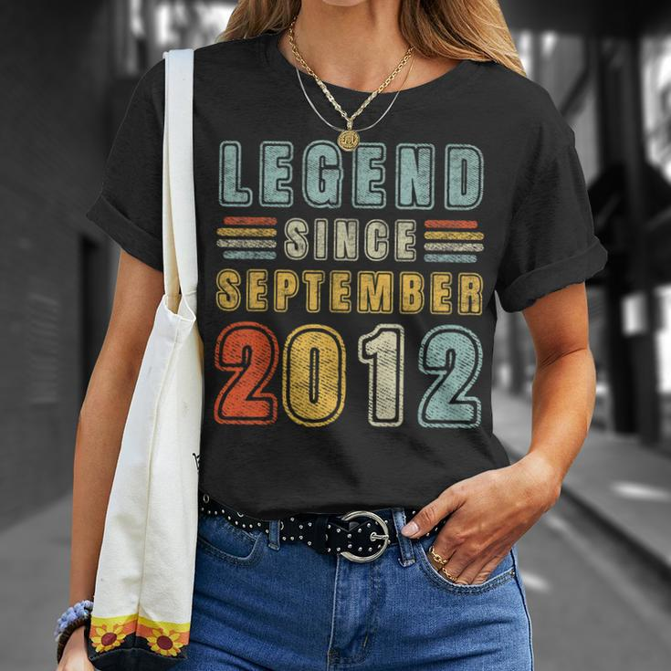 10 Jahre Alte Legende Seit 10 Geburtstag Im September 2012 T-Shirt Geschenke für Sie