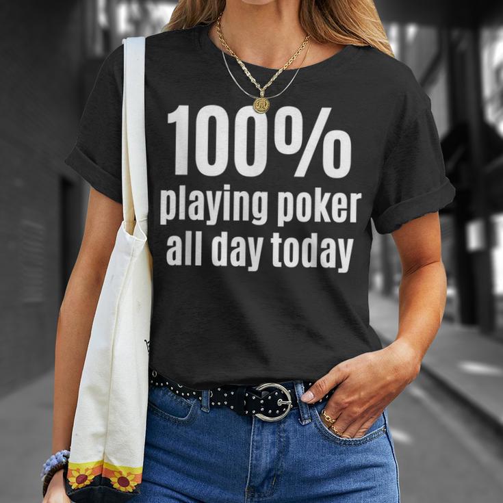 100 Pokerspieler Lustiger Gambling Und Gambler T-Shirt Geschenke für Sie