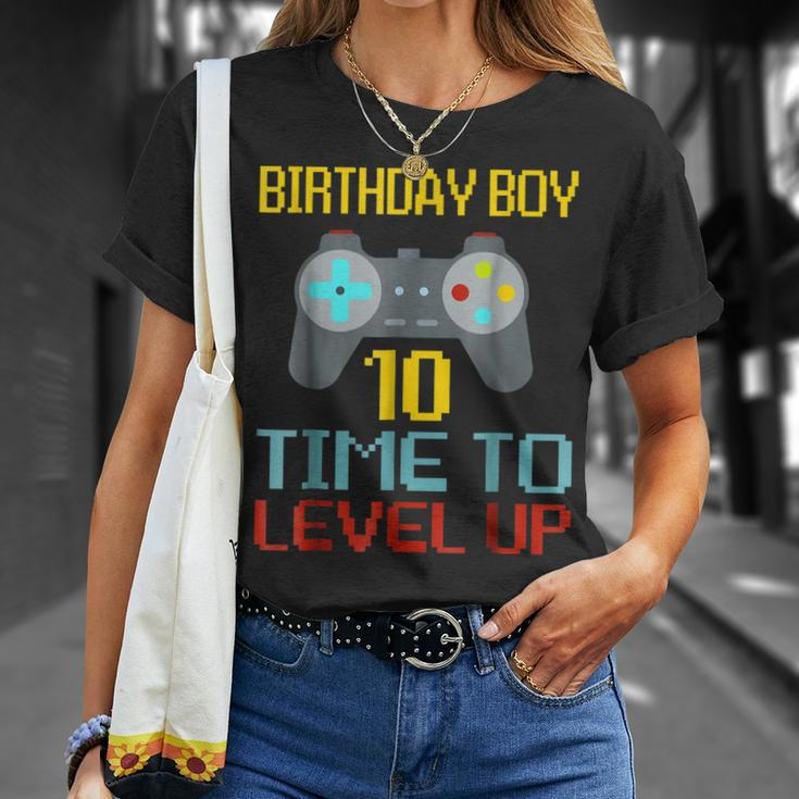 10Th Birthday Boy Shirt Video Game Gamer Boys Kids Gift Unisex T-Shirt Gifts for Her