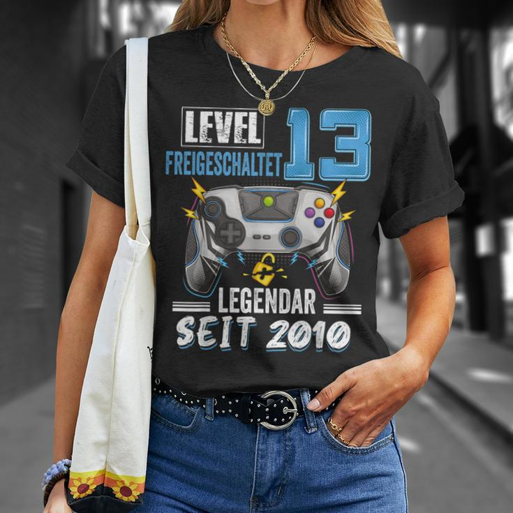 13 Jahre Level 13 Freigeschaltet Legendar Seit 2010 Kinder T-Shirt Geschenke für Sie