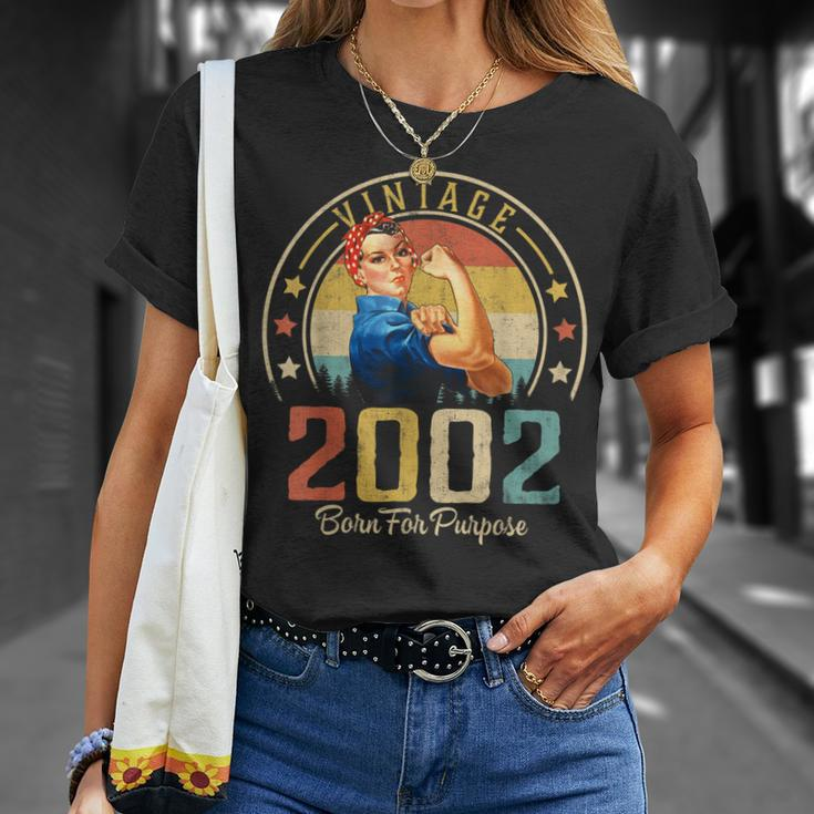 21 Years Old Birthday Vintage 2002 21St Birthday T-Shirt Gifts for Her