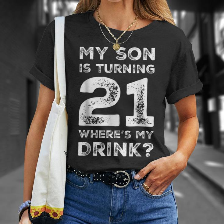 21St Birthday For Dad Mom 21 Year Old Son Gift Family Squad Unisex T-Shirt Gifts for Her