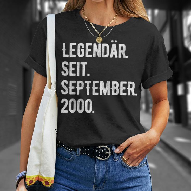 23 Geburtstag Geschenk 23 Jahre Legendär Seit September 200 T-Shirt Geschenke für Sie