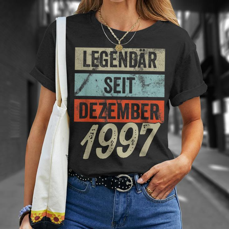 25 Geburtstag Mann 25 Jahre Legendär Seit Dezember 1997 T-Shirt Geschenke für Sie