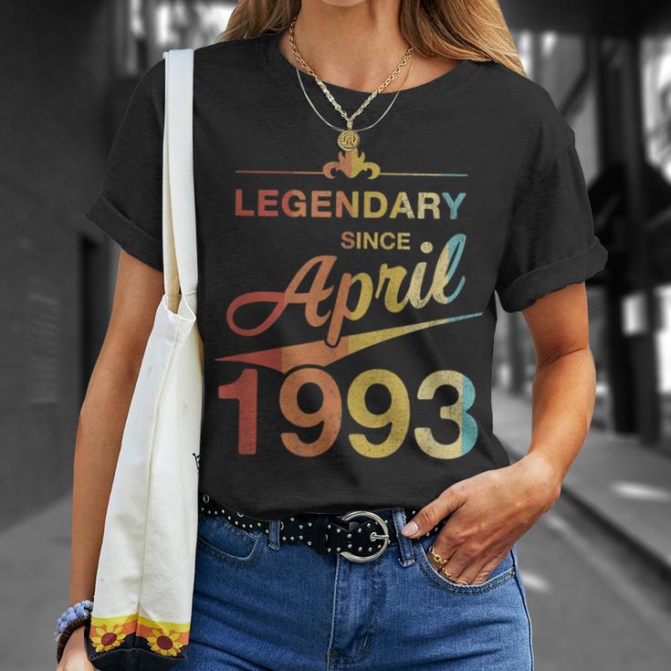 30 Geburtstag 30 Jahre Alt Legendär Seit April 1993 V5 T-Shirt Geschenke für Sie