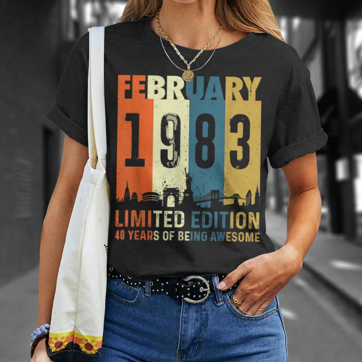 40 Limitierte Auflage Hergestellt Im Januar 1983 Zum 40 T-Shirt Geschenke für Sie