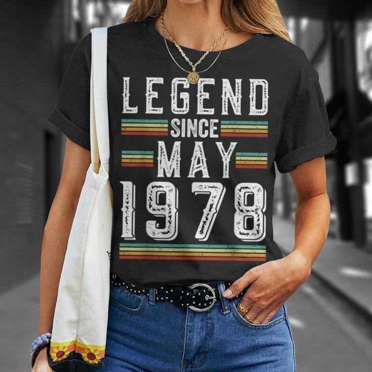 45 Years Old Legend Since May 1978 45Th Birthday Unisex T-Shirt Gifts for Her