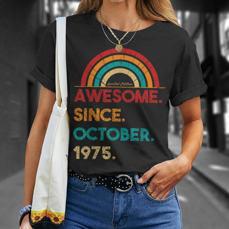 47 Jahre Alt, Großartig Seit Oktober 1975, Geburtstags T-Shirt Geschenke für Sie