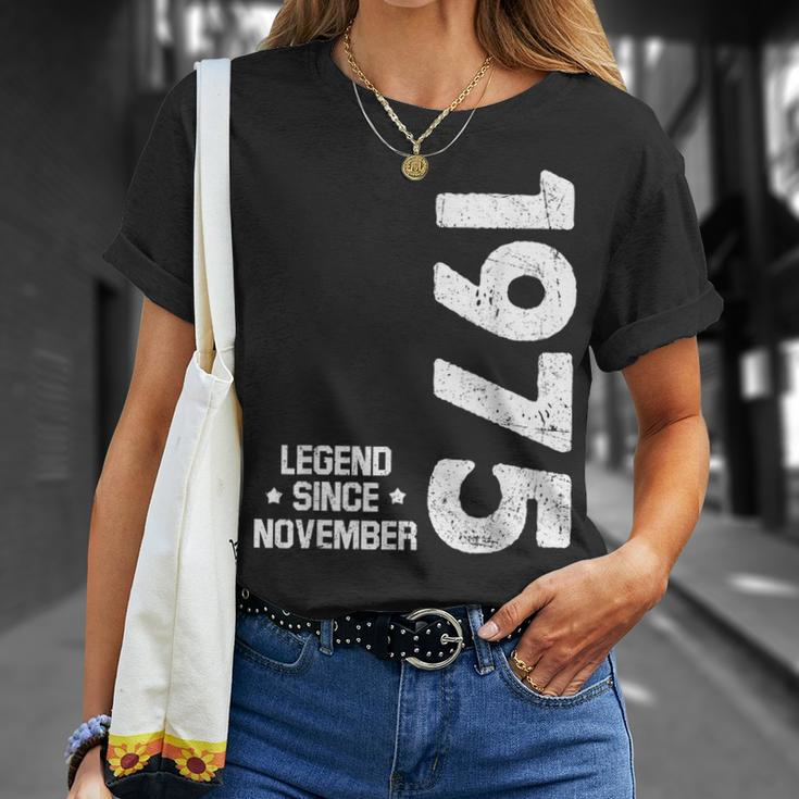 47 Jahre Legende T-Shirt, November 1975 Geboren Geschenke für Sie
