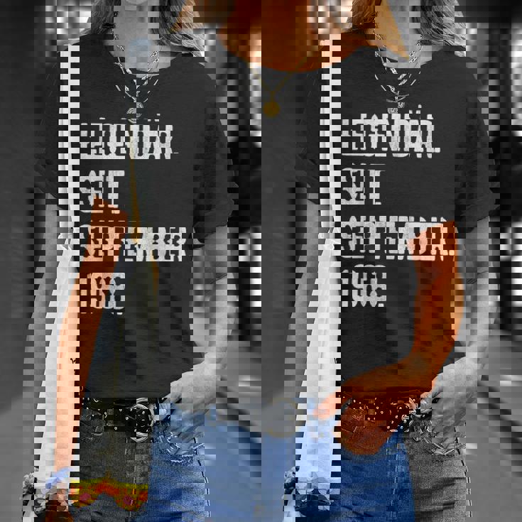 55 Geburtstag Geschenk 55 Jahre Legendär Seit September 196 T-Shirt Geschenke für Sie