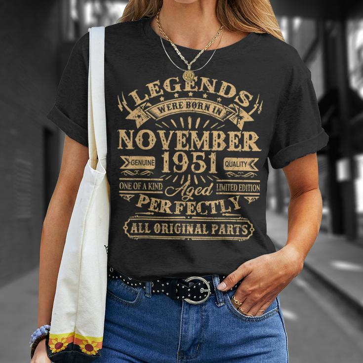 71 Jahre Legendär T-Shirt, Geboren im November 1951 Geschenke für Sie