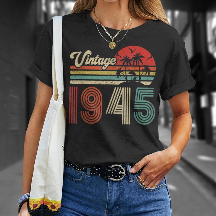 78 Jahre Vintage 1945 T-Shirt, Retro Geburtstagsgeschenk Geschenke für Sie