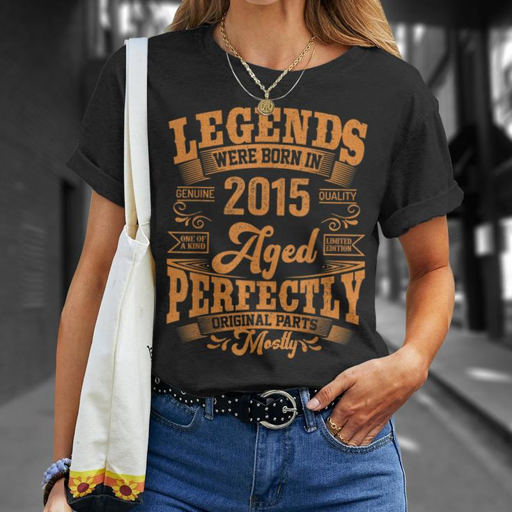 8 Year Old Legends Born In 2015 Vintage 8Th Birthday T-Shirt Gifts for Her