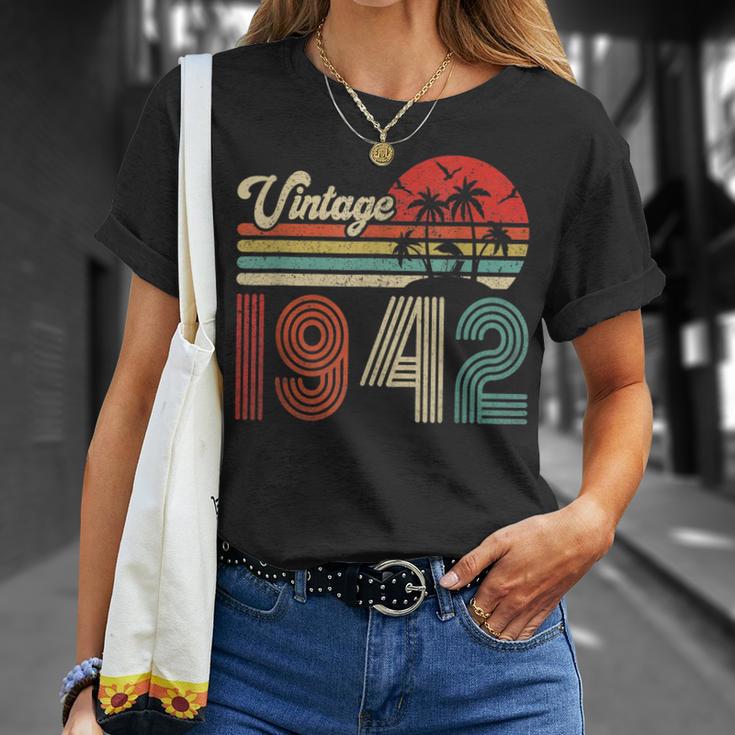 81 Jahre Alt Vintage 1942 Tee, Geburtstags T-Shirt für Frauen und Männer Geschenke für Sie