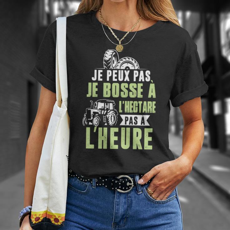 Agriculteur-Je Bosse À Lhectare T-Shirt Geschenke für Sie