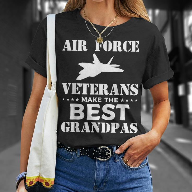 Air Force Veterans Make The Best Grandpas Veteran Grandpa T-Shirt Gifts for Her