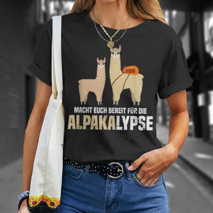 Alpakalypse Alpaka Alpakawanderung Geschenk T-Shirt Geschenke für Sie
