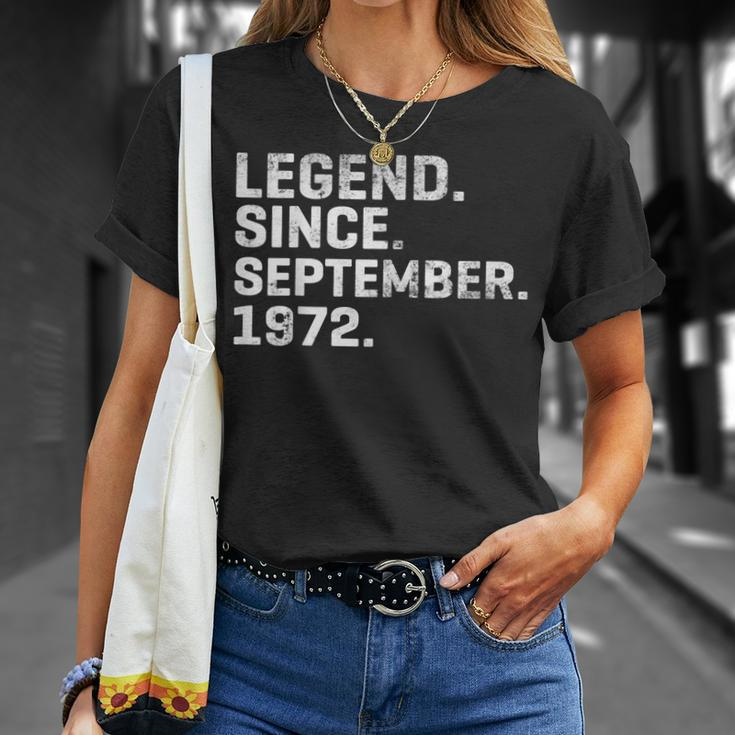 Alte Legende Seit September 1972 Geburtstag 51 Jahre Alt T-Shirt Geschenke für Sie