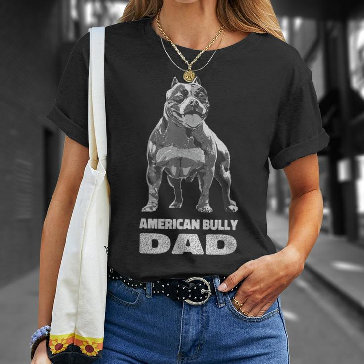 American Bully Dad American Pitbull Terrier Muscle Gift For Mens Unisex T-Shirt Gifts for Her