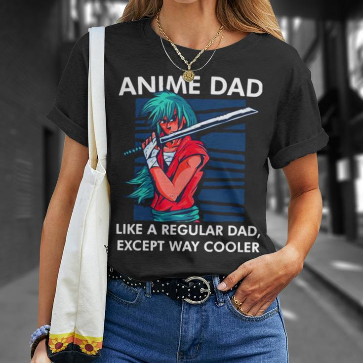 Anime Dad Cute Anime Guy Manga Art Lover Unisex T-Shirt Gifts for Her