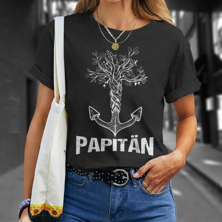 Anker Papa T-Shirt für Herren, Ideal für Vatertag & Papitäns Geburtstag Geschenke für Sie