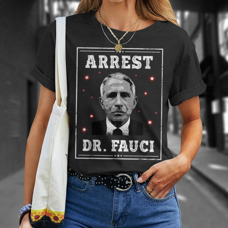 Arrest Fauci Anti Fauci Patriotic Defund Dr Fauci T-Shirt Gifts for Her