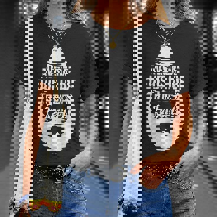 Awesome Dads Have Tattoos And Beards Father Day T-shirt Gifts for Her Awesome Dads Have Tattoos And Beards Father Day T-shirt Gifts for Her