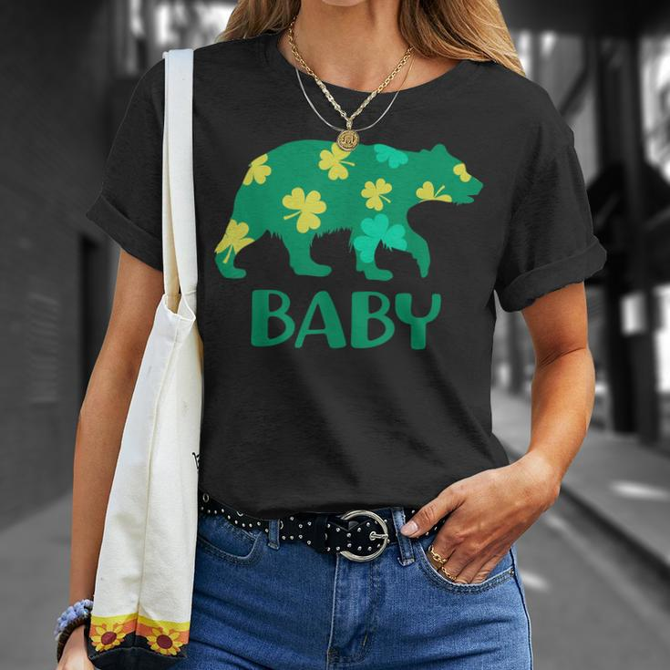 Baby Bear Shamrock St Patricks Day Family T-Shirt Gifts for Her