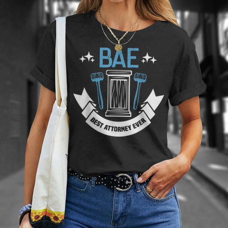 Bae Best Attorney Ever Future Attorney Retired Lawyer T-shirt Gifts for Her