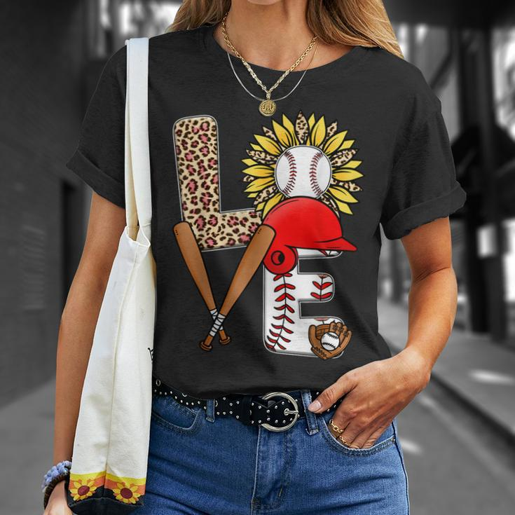 Baseball Apparel | Love Baseball Unisex T-Shirt Gifts for Her