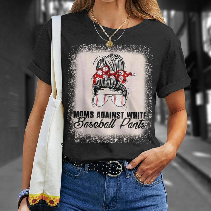 Baseball Mom - Moms Against White Baseball Pants Unisex T-Shirt Gifts for Her