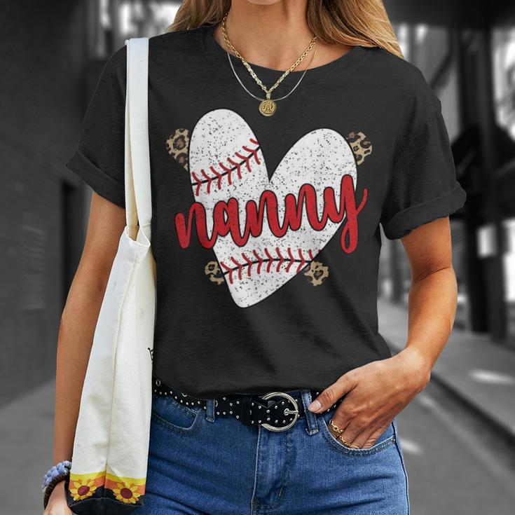 Baseball Nanny Proud Baseball Player Nanny Unisex T-Shirt Gifts for Her