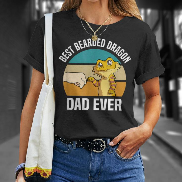 Best Bearded Dragon Dad Ever Pet Bearded Dragon Dad Unisex T-Shirt Gifts for Her