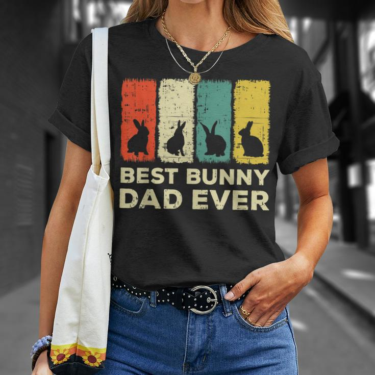 Mens Best Bunny Dad Ever Rabbit Dad Rabbit Bunny T-Shirt Gifts for Her