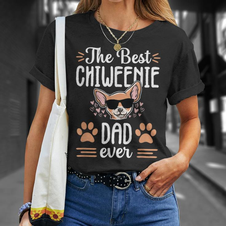 Best Chiweenie Dad Cute Dog Puppy Owner Love Lover Gift Men Unisex T-Shirt Gifts for Her