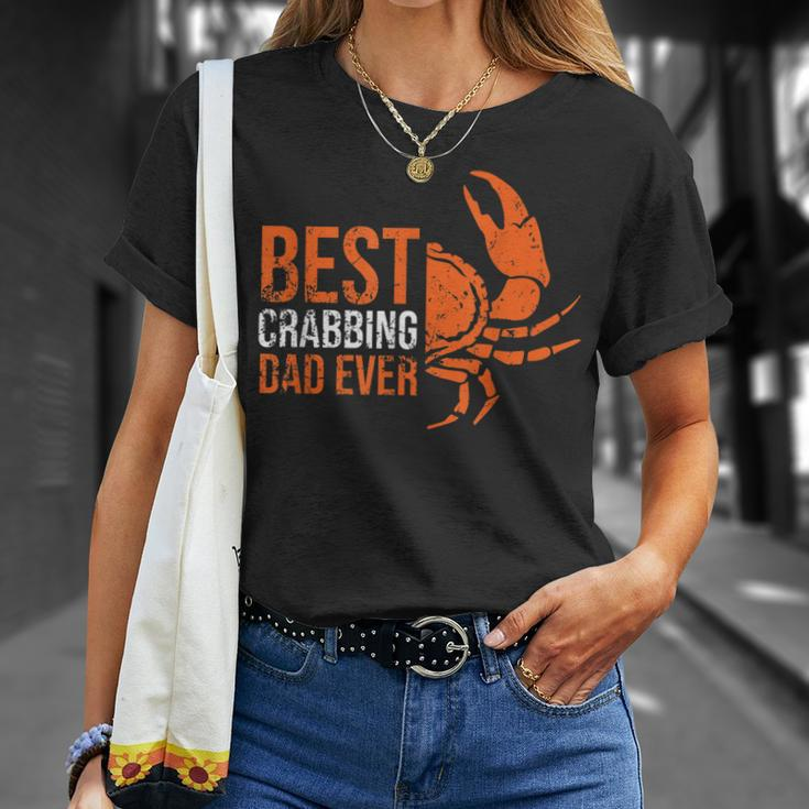 Best Crabbing Dad Funny Crab Dad Gifts Crab Lover Outfit Unisex T-Shirt Gifts for Her