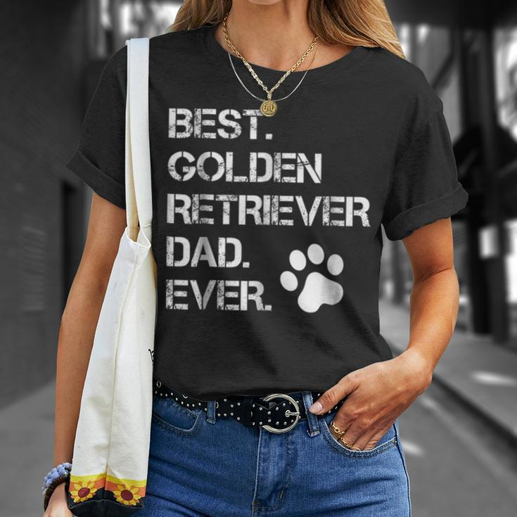 Best Golden Retriever Dad Ever Gift DoggyUnisex T-Shirt Gifts for Her