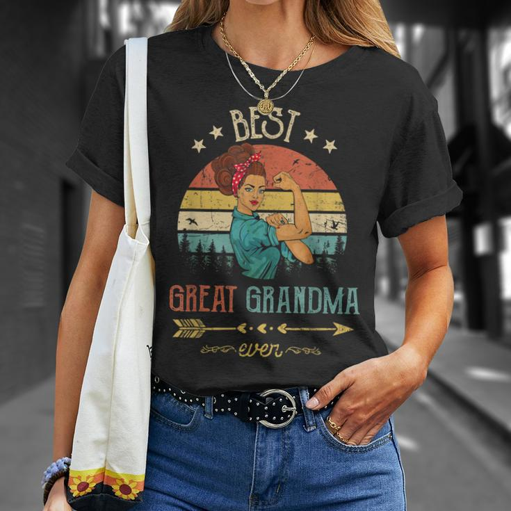 Best Great Grandma Ever Women Rosie Vintage Decor Grandma Unisex T-Shirt Gifts for Her