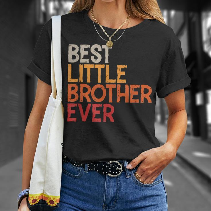 Best Little Brother Ever Sibling Vintage Little Brother Unisex T-Shirt Gifts for Her