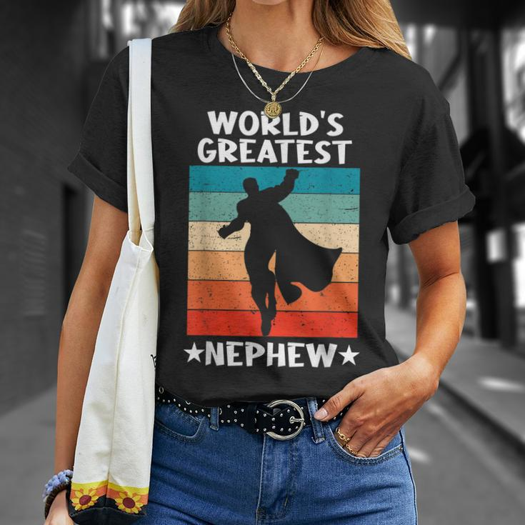 Best Nephew Ever Worlds Greatest Nephew Unisex T-Shirt Gifts for Her