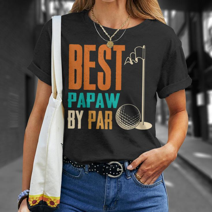 Best Papaw By Par Vintage Retro Golf Lover Grandpa Gift Unisex T-Shirt Gifts for Her
