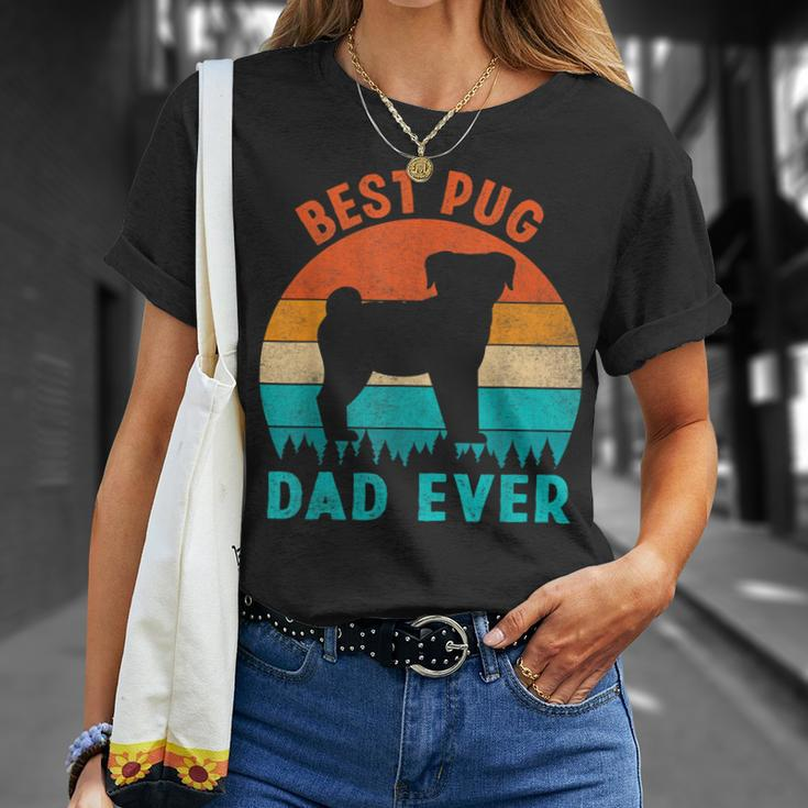 Best Pug Dad Ever Funny Gifts Dog Animal Lovers Walker Cute Unisex T-Shirt Gifts for Her
