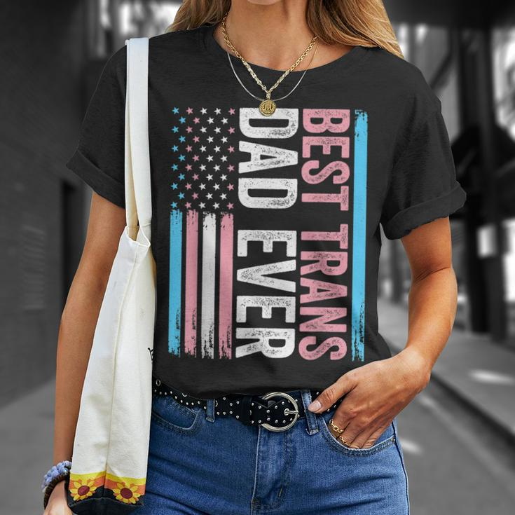 Best Trans Dad Ever Transgender Unisex T-Shirt Gifts for Her