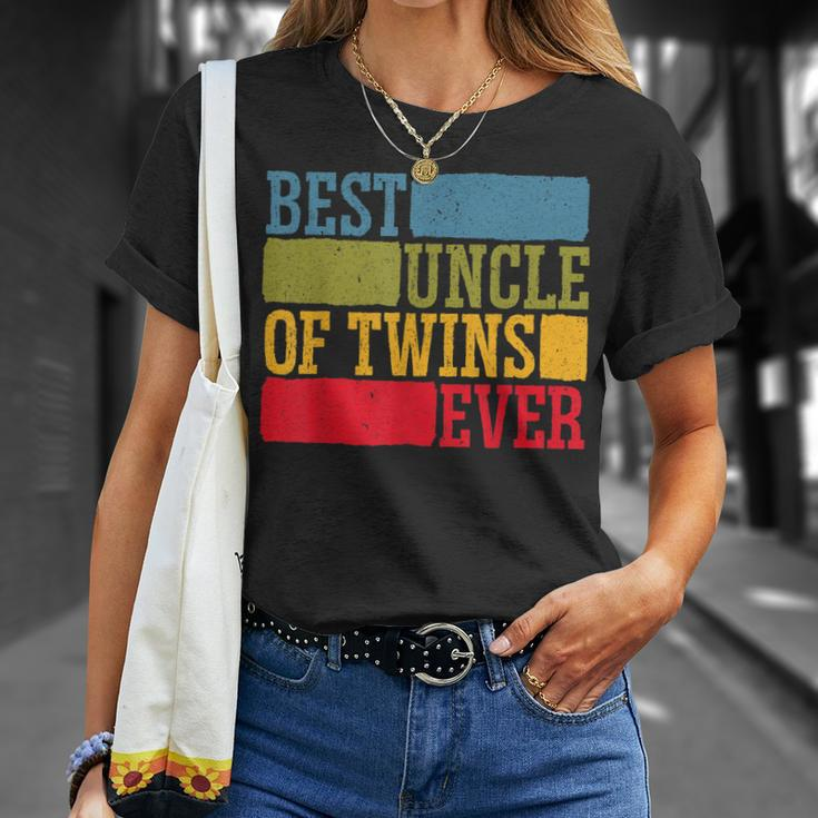 Best Uncle Of Twins Proud Uncle Best Uncle Ever Gift For Mens Unisex T-Shirt Gifts for Her