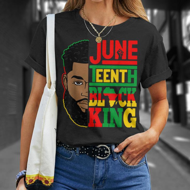Black Fathers Day Freeish 1865 Junenth Black King History Unisex T-Shirt Gifts for Her