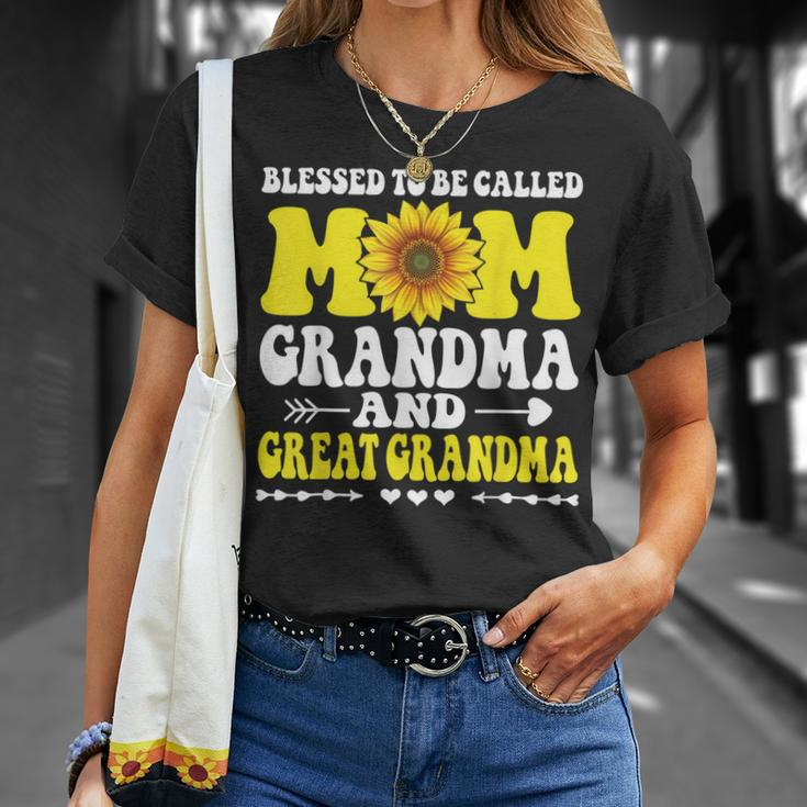 Blessed To Be Called Mom Grandma Great Grandma Mothers Day Unisex T-Shirt Gifts for Her