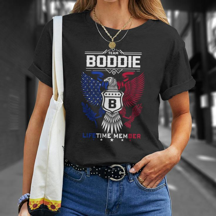 Boddie Name - Boddie Eagle Lifetime Member Unisex T-Shirt Gifts for Her